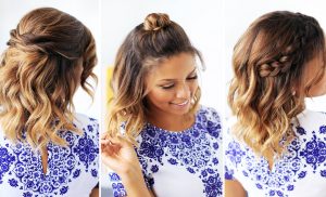 3 Easy Updos for Medium Hair to Do by Yourself